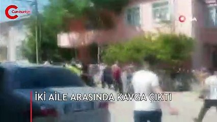 İki aile sokakta birbirine girdi! Polis havaya ateş açtı
