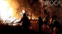 El peor incendio del verano suma 3.200 desalojados y 10.000 hectáreasde de perímetro
