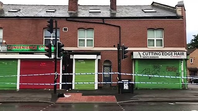 Police cordon after shooting near Abbeydale Road, Sheffield
