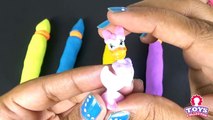 Play-Doh Pencil Surprise Eggs Toy story Disney Princess and Donald Duck