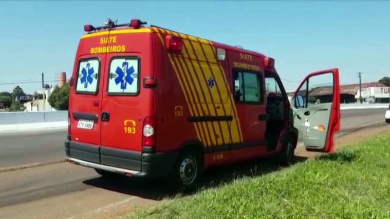 Pneu de moto estoura e homem fica ferido na rodovia 467