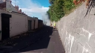 caravan fire in Thelma Street, Sunderland.