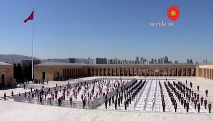 Anıtkabir'de 'Recep Tayyip Erdoğan' sloganı atıldı