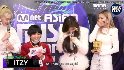 [ENG SUB] 191204 ITZY Thank You Stage MAMA