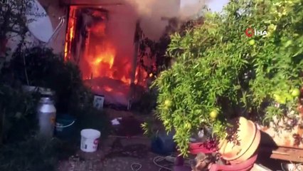 Evi ile birlikte 40 bin lirası da yandı