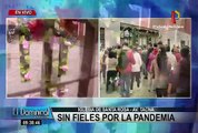 Iglesia de Santa Rosa de Lima sin fieles por la pandemia de Covid-19