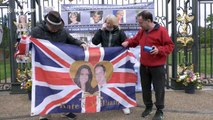 Fans gather at Kensington Palace, London, to remember Princess Diana, 23 years after her death