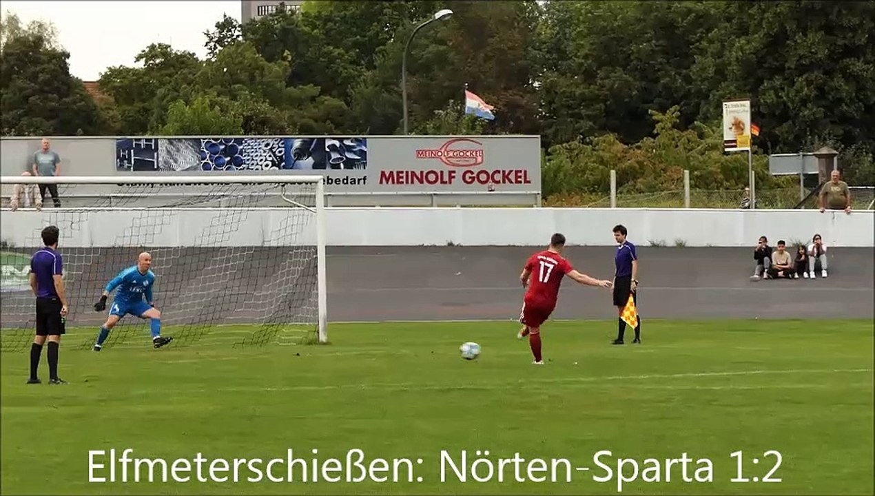Das Elfmeterschießen Sparta gegen Nörten-Hardenberg (Finale Sparkasse Göttingen Cup 2020)