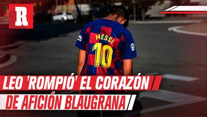 Niño esperó con ilusión por horas a Messi, esperando que llegará a las pruebas físicas
