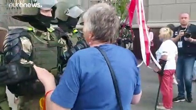 Monumental manifestación contra Aleksandr Lukashenko en Minsk