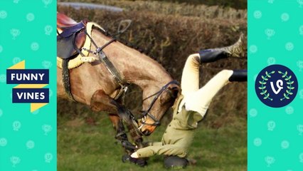 Funny Vine Animal Fails Compilation 2017 - Funniest Equestrian Horse Fails and Falls