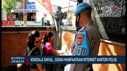 Wifi Gratis, Kantor Polisi Jadi Tempat Belajar Siswa Untuk Sekolah Daring