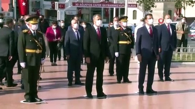 Taksim Meydanı'nda 30 Ağustos Zafer Bayramı töreni düzenlendi