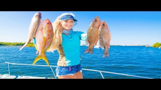 Florida Mangrove Snapper Fishing (Catch Clean Cook) Wok Fried Whole Fish!