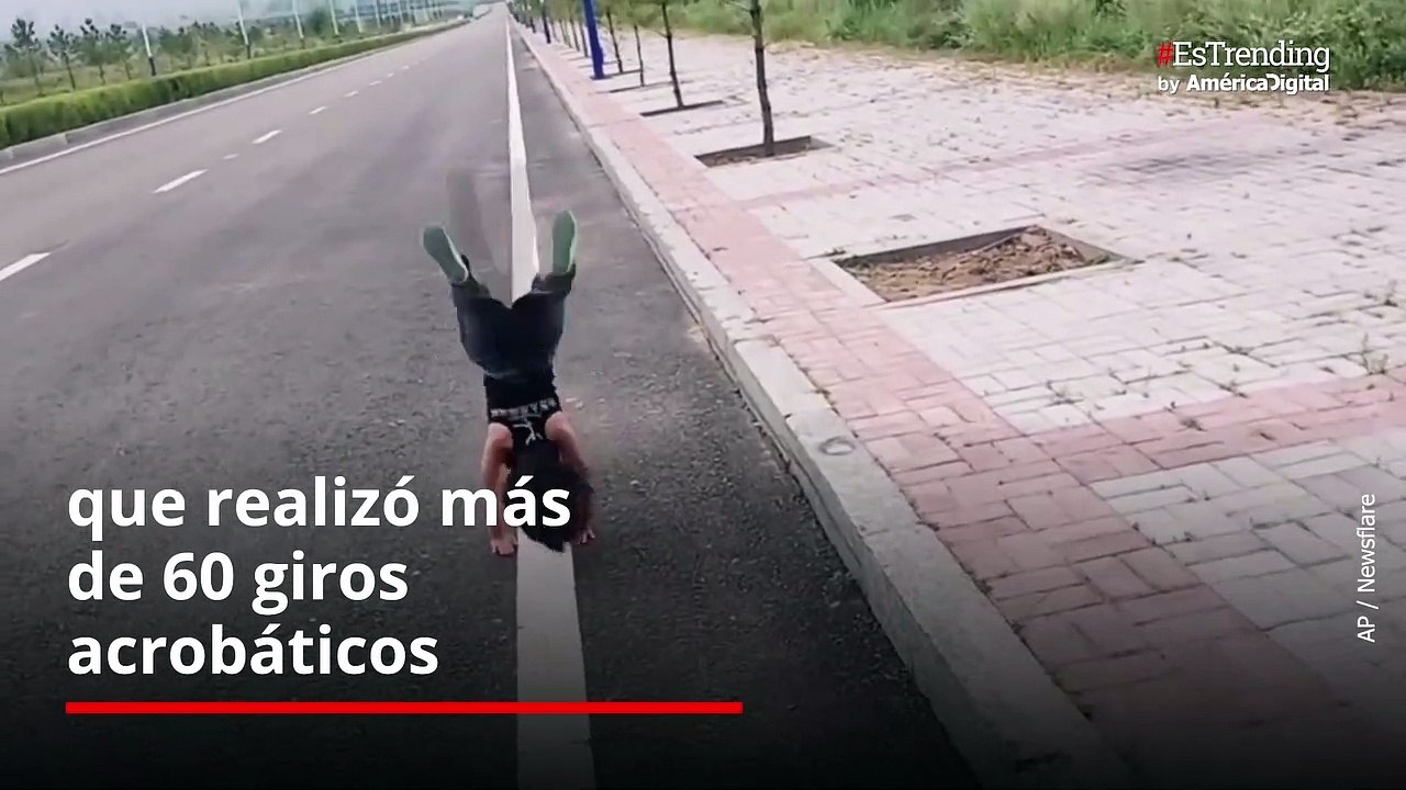 Pequeña de 5 años sorprende en redes por sus impresionantes acrobacias