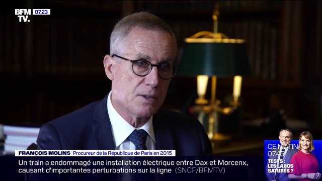 C'est une scène de guerre. François Molins se souvient quand il est entré dans les locaux de Charlie Hebdo après l'attentat de janvier 2015