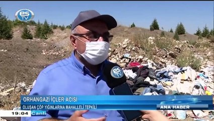 Oluşan çöp yığınlarına mahalleli tepkili