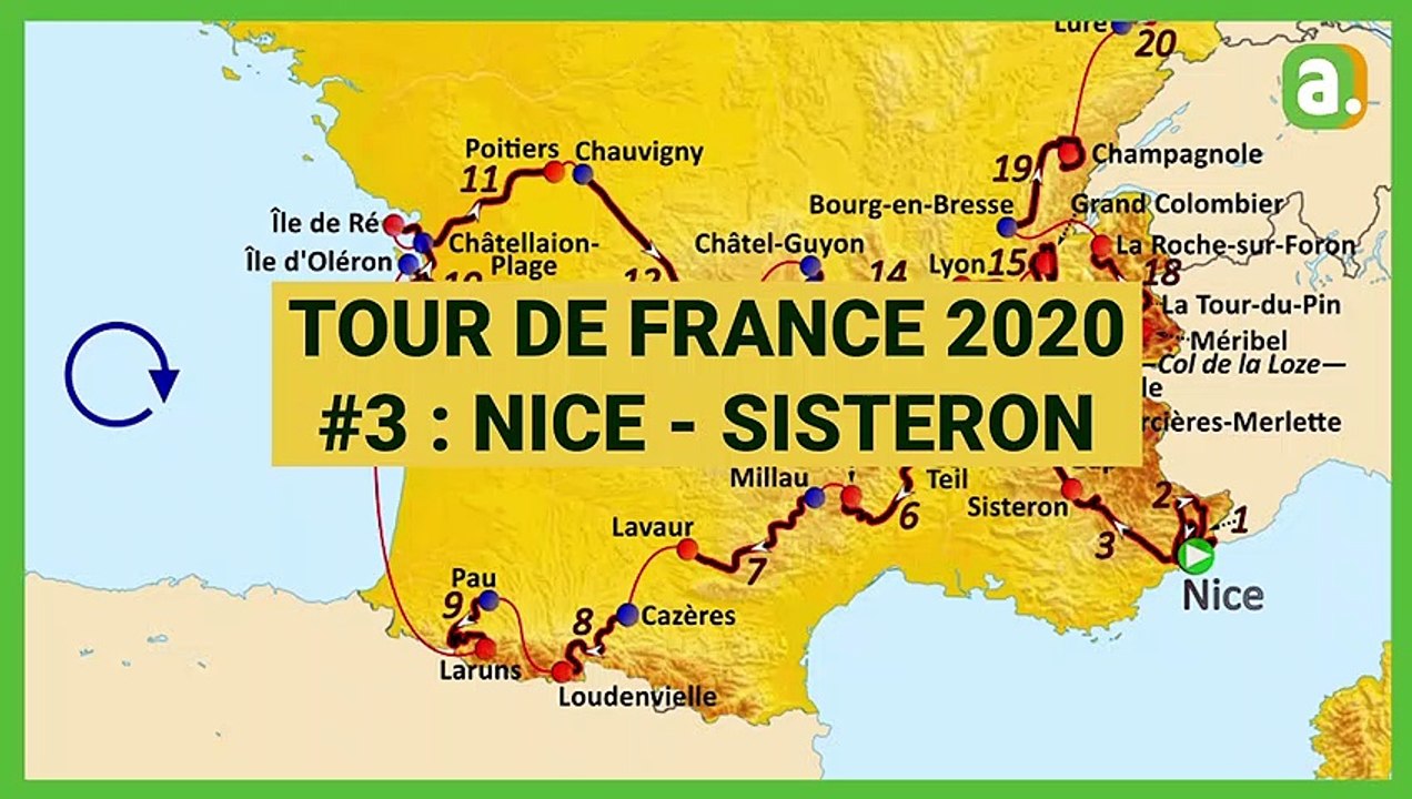 L'Avenir - Tour de France 2020 - 3e étape Nice Sisteron : présentation de l'étape