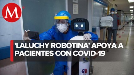 Robot humanoide en hospital 20 de noviembre ayuda a combatir en covid-19