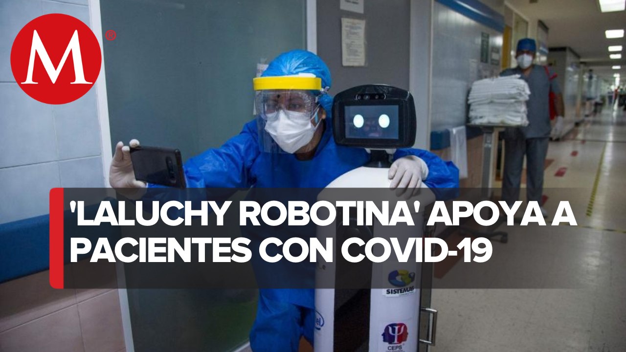 Robot humanoide en hospital 20 de noviembre ayuda a combatir en covid-19