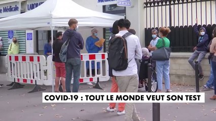 Coronavirus - A Paris, les files d’attente s’allongent dans la rue pour se faire dépister dans les laboratoires - VIDEO