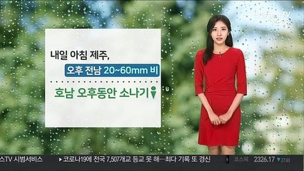 [날씨] 충청·호남 밤까지 소나기…태풍 '마이삭' 점점 강해져