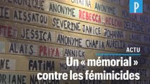 Féminicides : les « colleuses » parisiennes créent un « mémorial »  à Paris