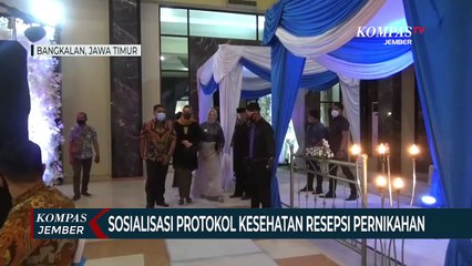 Polisi Sosialisasi Protokol Kesehatan Untuk Resepsi Pernikahan