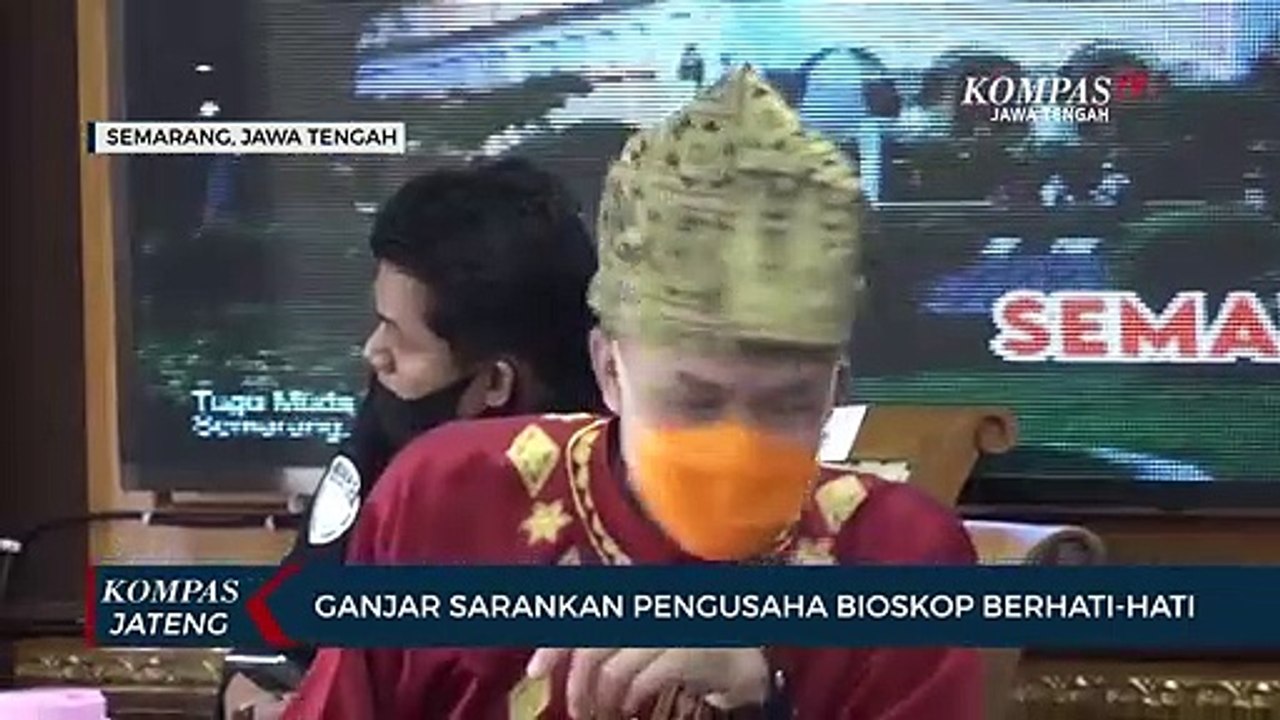 Ganjar Sarankan Pengusaha Bioskop Berhati-hati