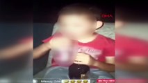 Sosyal medyada tepki çeken görüntü; Çocuğa alkol içirip paylaştı 