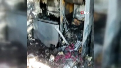 Göle’de çıkan yangında 1 ev küle döndü