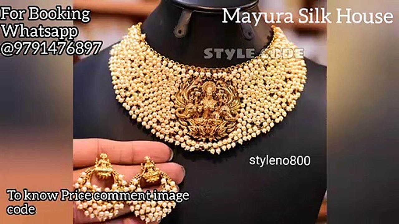 Beautiful Fancy Nacklace__ Multilayered Matt Finish__ Jewellery Sets __ Mayura Silk House