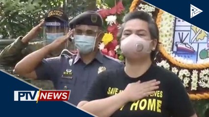 Simple pero makabuluhang seremonya, isinagawa sa Davao City para sa National Heroes' Day