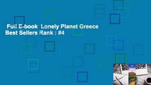 Full E-book  Lonely Planet Greece  Best Sellers Rank : #4