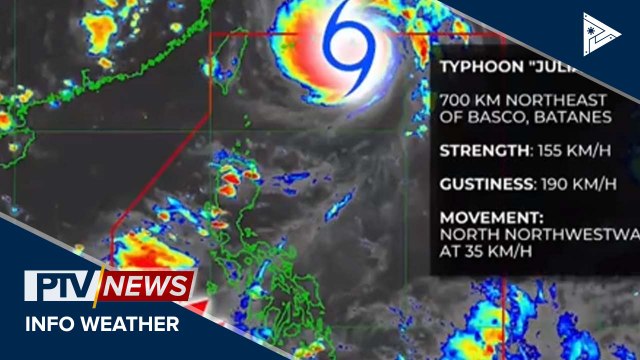 PTV INFO WEATHER: Bagyong #JulianPH, patuloy na binabantayan sa Basco, Batanes; habagat, nakaaapekto sa malaking bahagi ng Luzon