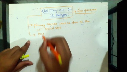 Lab diagnosis of gas gangrene and treatment