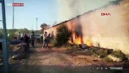 Minik Ali Yavuz ahırda yanan hayvanlarını gözyaşlarıyla izledi