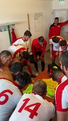 Réaction des joueurs après la victoire en coupe de France