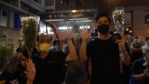 People gather in Mong Kok to mark one year since MTR station violence