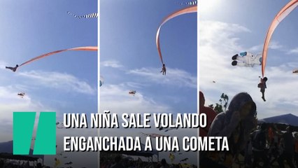 Salvan la vida a una niña de tres años que salió volando arrastrada por una cometa