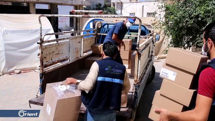أورينت الإنسانية تزود مشفى الرحمة في دركوش مستلزمات طبية وأدوية