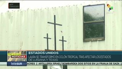 Laura se degrada a ciclón tropical tras afectar Luisiana y Texas