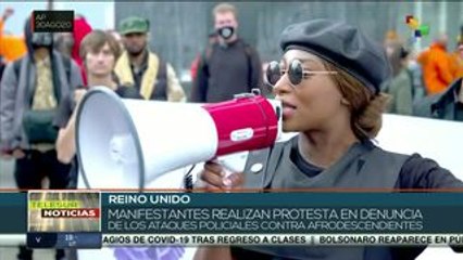 Ingleses rechazan la violencia policial contra los afrodescendientes