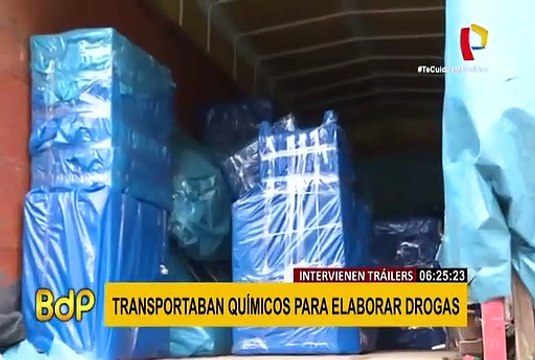 Dirandro interviene vehículos que llevaban insumos para elaborar droga