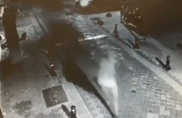 Barış Atay'a saldırı anı kameralarda