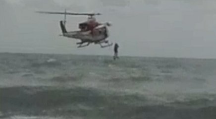 Genova - Bagnante salvato con elicottero al largo di Vesima (31.08.20)