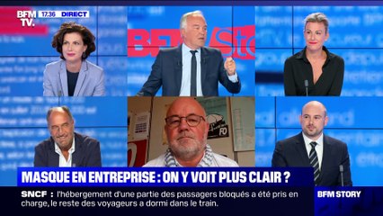 Story 3 : Voit-on plus clair sur le port du masque en entreprise ? - 31/08
