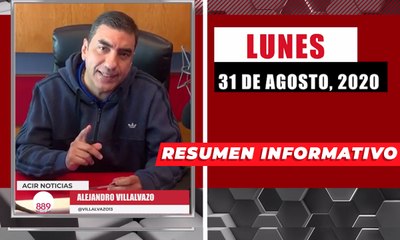 Resumen de noticias lunes 31 de agosto 2020 / Panorama Informativo / 88.9 Noticias