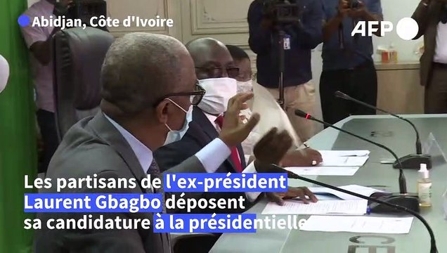 Présidentielle en Côte d'Ivoire: la candidature de Gbagbo déposée à la Commission électorale