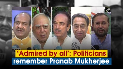 Admired by all: Politicians remember Pranab Mukherjee